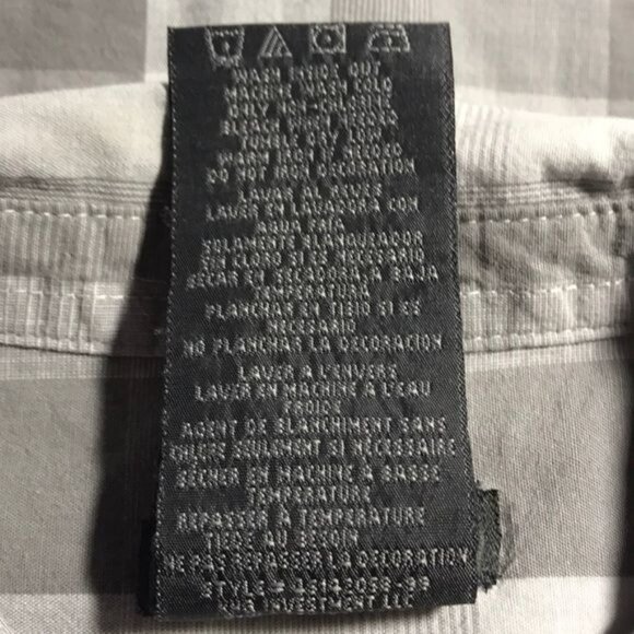 Kenneth Cole Reaction Toddler Boys Gray White Plaid Shirt Size 3T - Picture 5 of 5